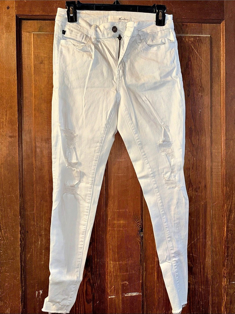 KanCan Sadie High Rise Ankle Skinny Jeans White